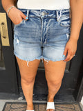 Hannah light denim shorts