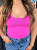 Fuchsia muscle cami