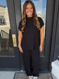 Everyday Ribbed Set- black