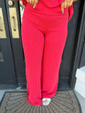 Everyday Ribbed Set- ruby