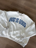 Jesus/God is good mockneck sweatshirt