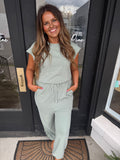 Sage green jumpsuit