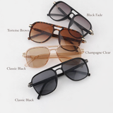 Straight Aviator Sunglasses