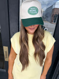 Two Tone Cap -  Hot Mom's Club - Green/Beige