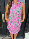 Sun-Cool Clubhouse Dress- Pink