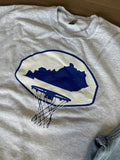 Kentucky basketball hoop crewneck