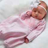 Mini Stripe Pink-GownNB