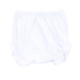 Essentials Monogram Diaper Cover with White Trim: Newborn