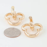 Shiny Mouse Drop Earrings: GD