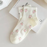 WOMAN BOW FLOWER BOW MIX SOCKS | 40S02060: Bow Flower
