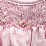 Bishop Zig-Zag Smocked Dress: Newborn