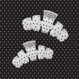 Classic White Polka Dot Party Medium Claw Clip