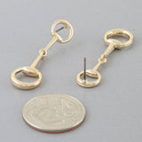 Toggle Chain Drop Earrings: GD