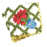 Poinsettias Paper Beverage Napkin Packs