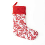 Nutcracker Toile Quilted Stocking