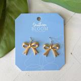 Luxe Bow Statement Earrings: Default Title