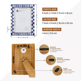 Photo Frame Avant Drops Blue & White 5x7