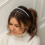 Women's Headbands | Blue Headband | Pearl headband | Set