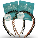 Wavy Headband Set | Brown Headband | Thin Headband